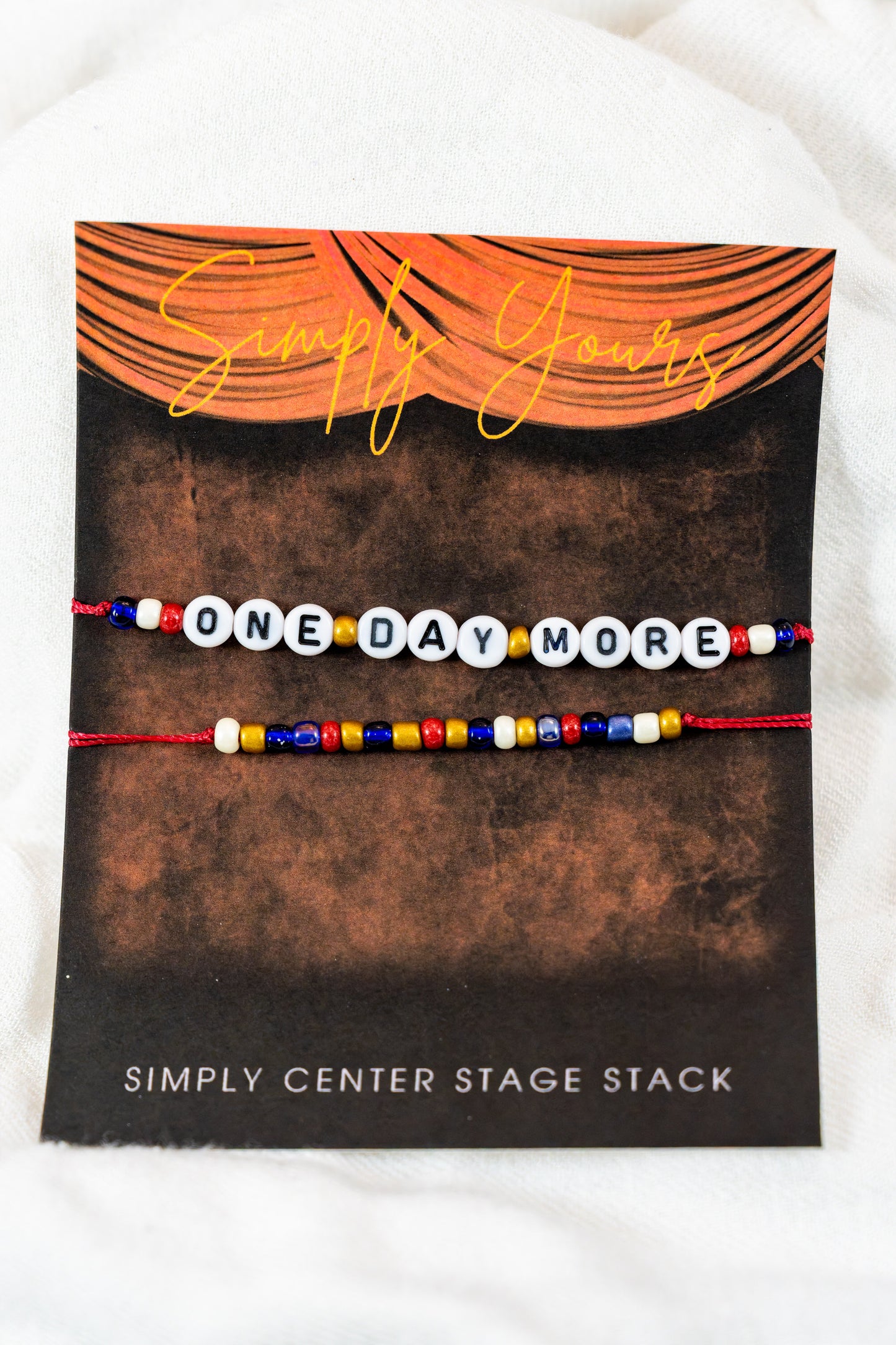 One Day More: Simply Center Stage