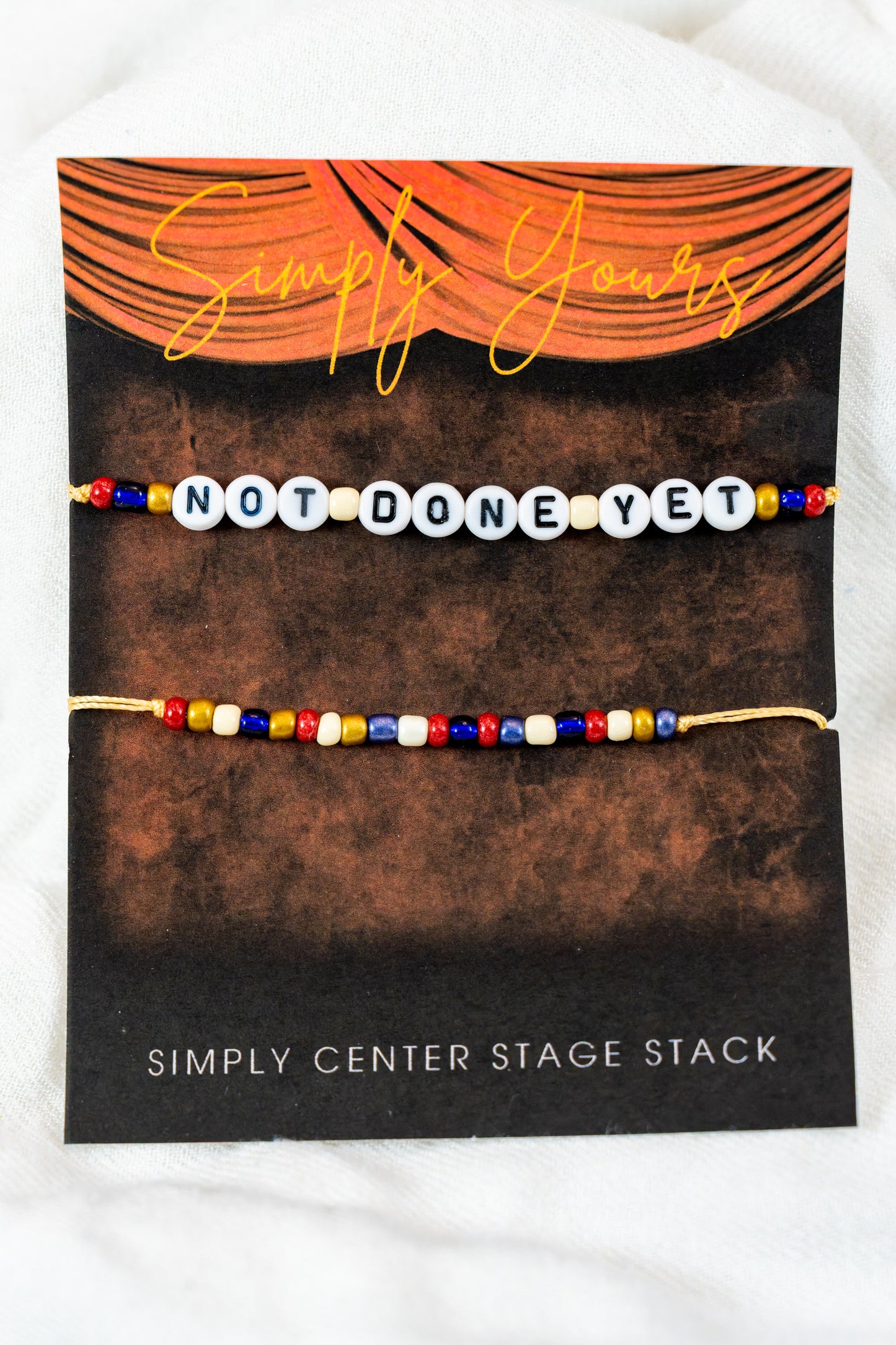 Not Done Yet: Simply Center Stage