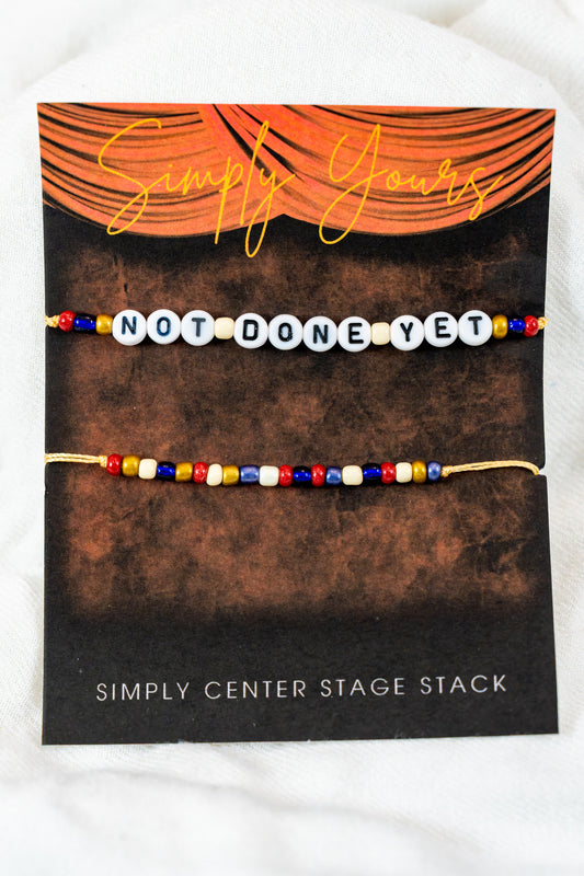 Not Done Yet: Simply Center Stage