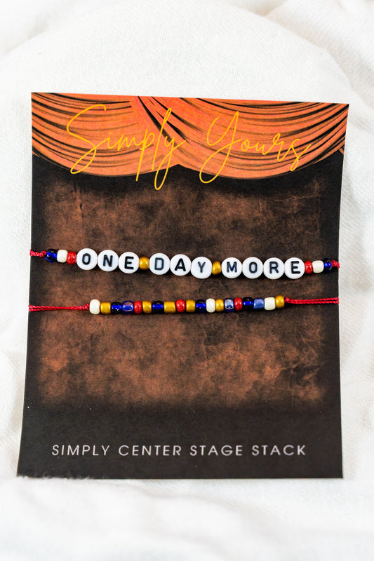 One Day More: Simply Center Stage
