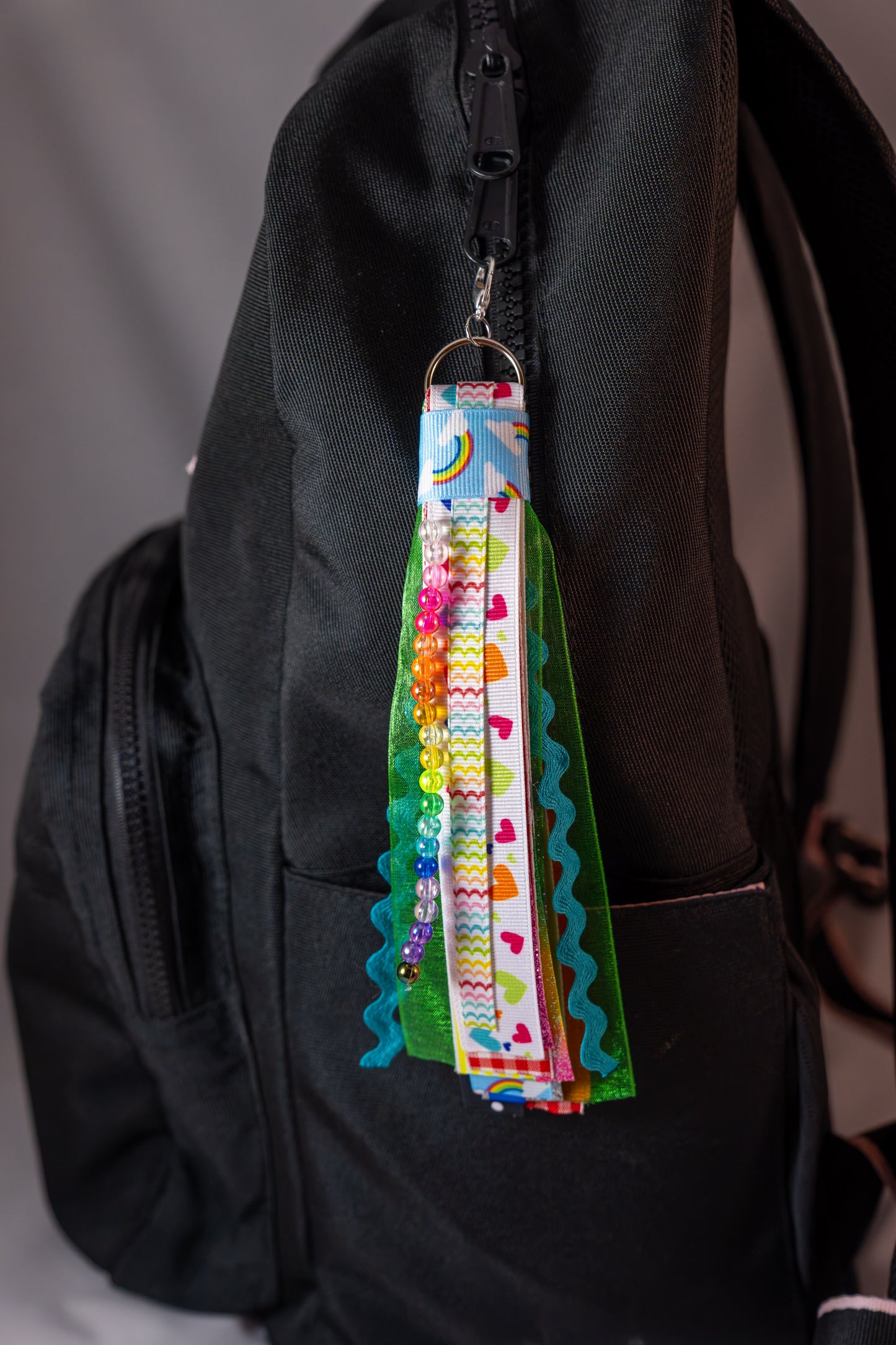 Simply Ribboned: The Rainbow Keychain