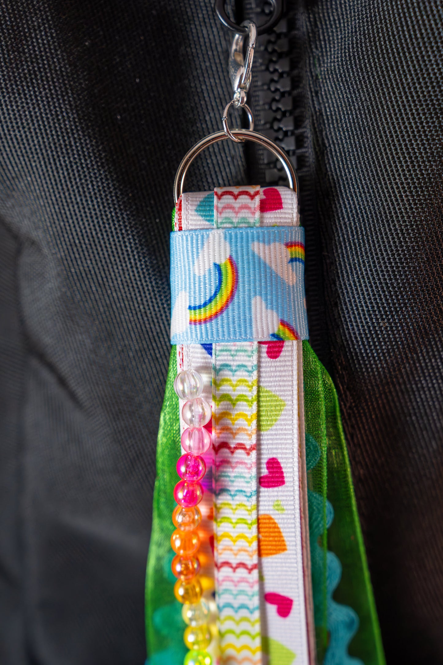 Simply Ribboned: The Rainbow Keychain