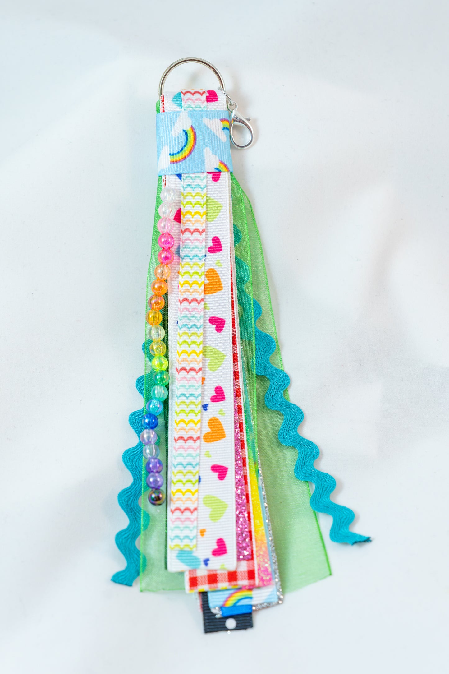 Simply Ribboned: The Rainbow Keychain