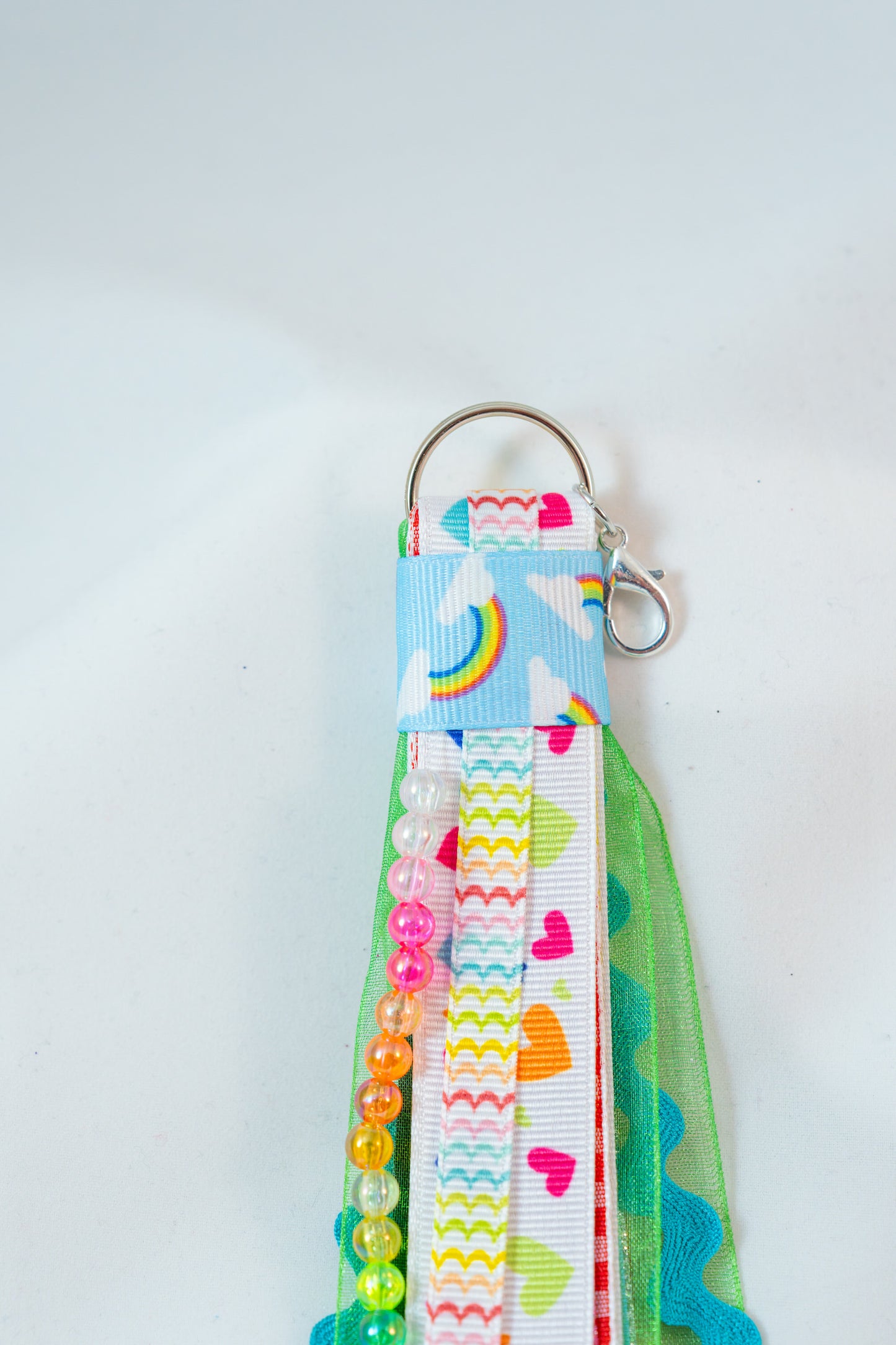 Simply Ribboned: The Rainbow Keychain